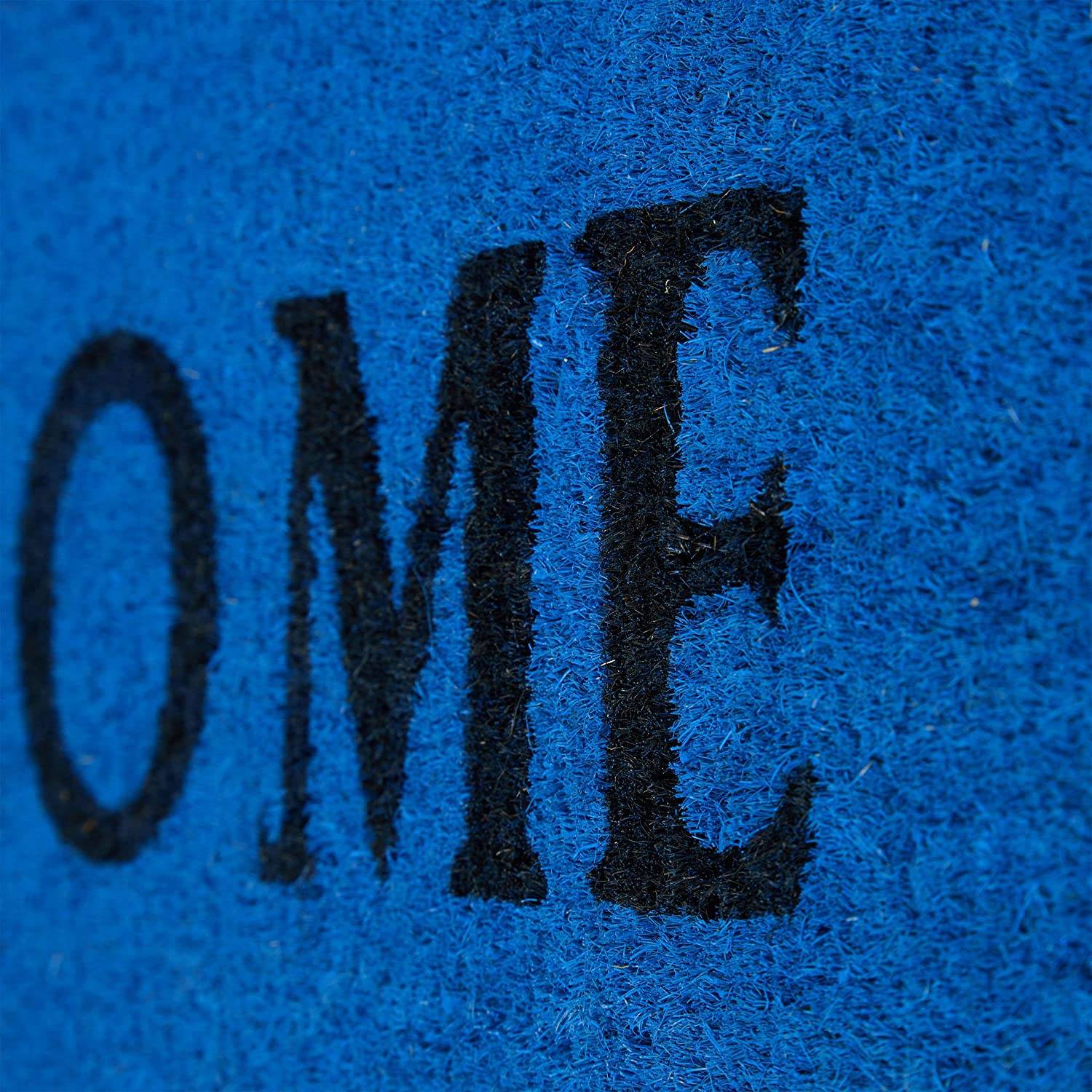Paillasson tapis de sol porte d’entrée essuie-pieds fibres de coco home bleu - Image 3