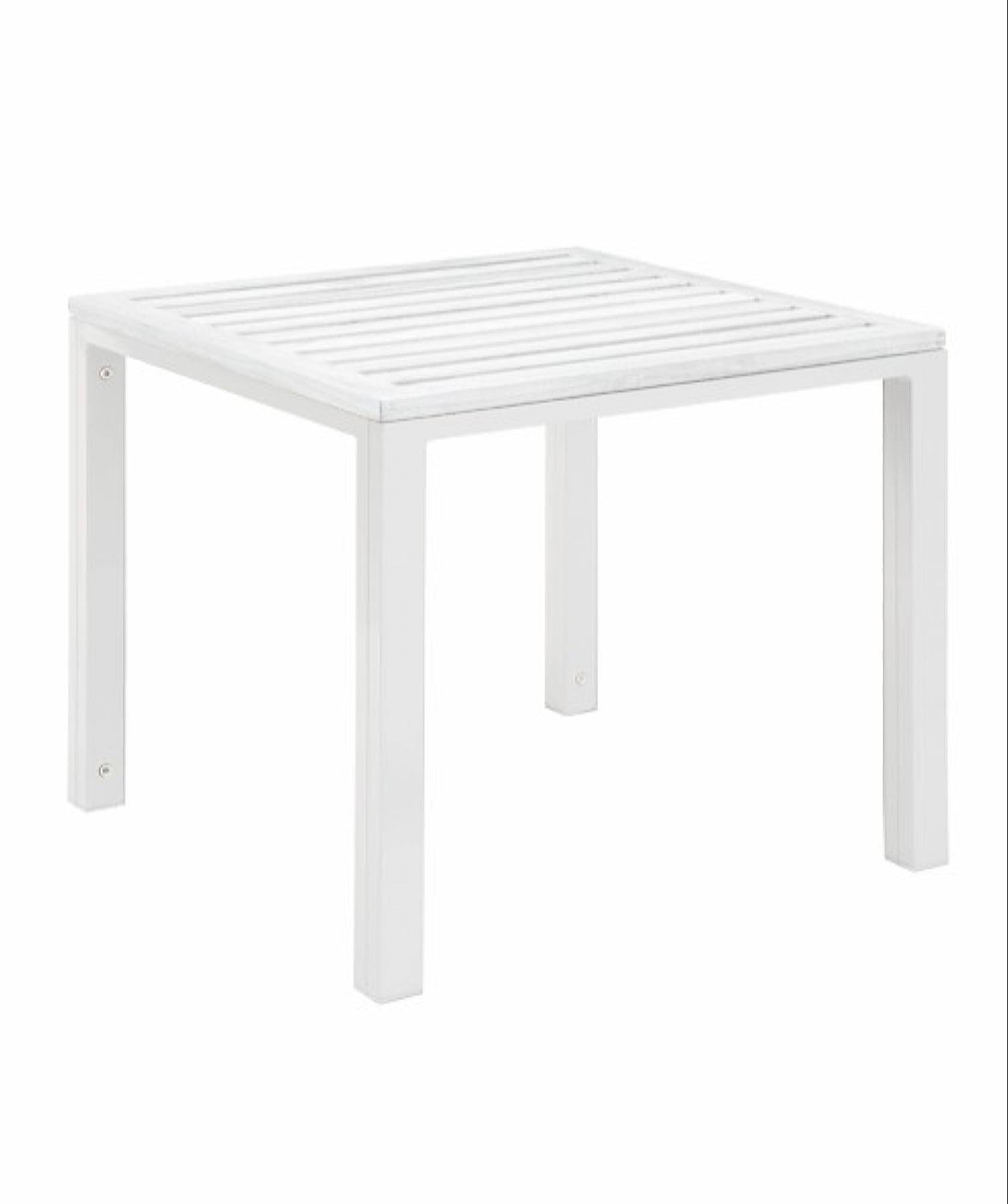 Table auxiliaire extérieur 50x50 blanc SHIO garbar - Image 1