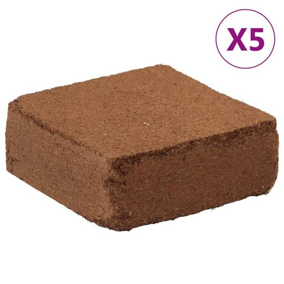 Vidaxl - Blocs de noix de coco 5 pcs 5 kg chacun 25 kg au total vidaXL 155730 - Image 1