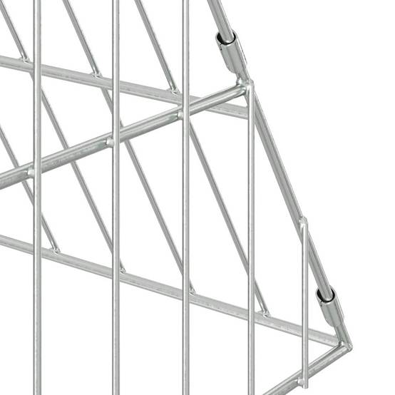 Cage Poules Acier Galvanisé Compacte Habitat Sécurisé Terrasse 110cm - ComfortXL Outdoor Living - Image 9