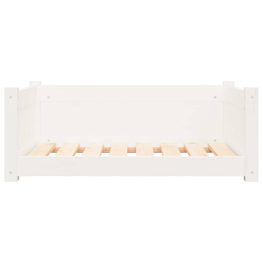 Vidaxl - Lit pour chien Blanc 75,5x55,5x28 cm Bois de pin solide vidaXL 821453 - Image 6