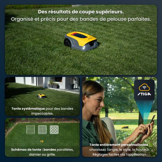 Stiga - Robot Tondeuse A 8v, 25,2 V, 18 cm, Caméra AI, GPS-RTK, jusqu'à 800 m² - STIGA - Image 4
