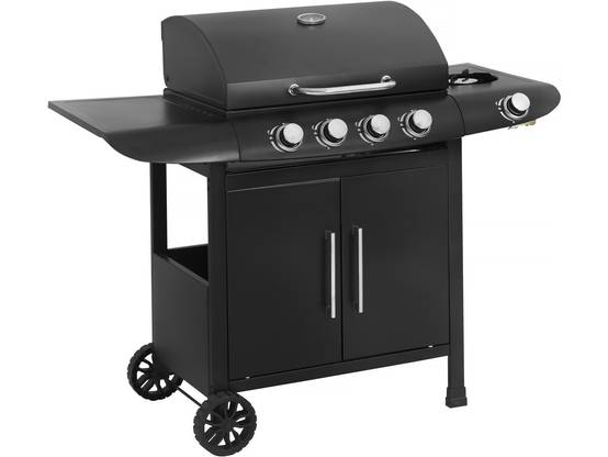 Barbecue Gaz "feria 5" - 5 Brûleurs Dont 1 Latéral - 14,5 Kw - Noir -habitat Et Jardin - Image 3