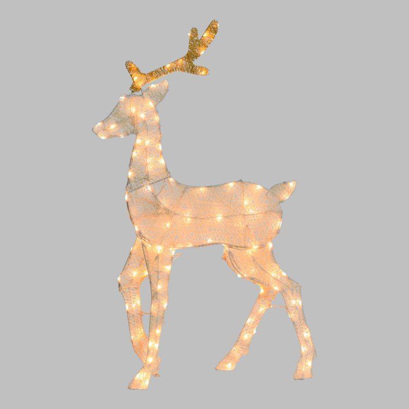 Lotti - Renne lumineux 2D H1m LED ambré fixe Timer extérieur Smart Connect 31V professionnel Lotti - Image 1