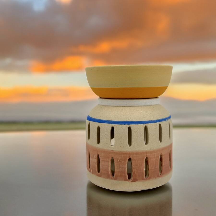 Brûle-Parfum Vaso 100 ml - Série Creativity CraftAroma - Aromathérapie - Peint à la main - DIY Créatif - Intérieur Parfumé - H 12 cm - Image 6