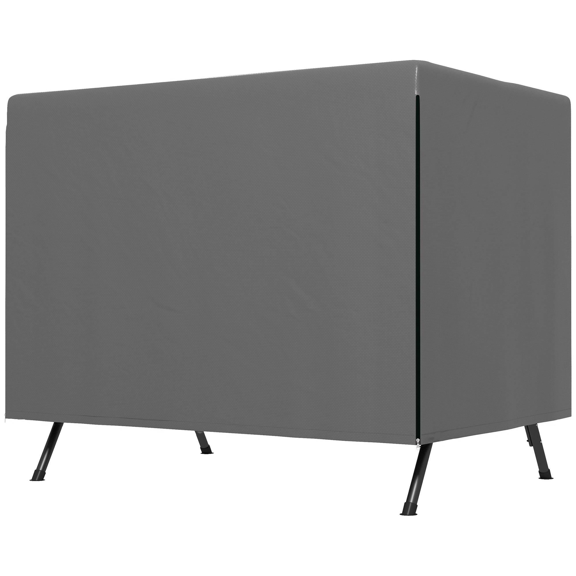 Housse de protection Polyéthylène Mobilier de jardin Imperméable anti-UV 215x155x150cm Gris - ComfortXL Outdoor Living - Image 2