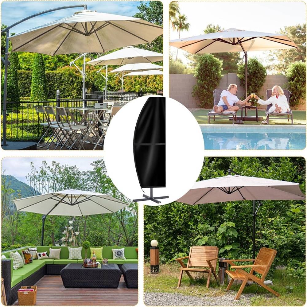 Housse de Protection Parasol Déporté Tissu Oxford 420D Imperméable - Living123 - Image 7