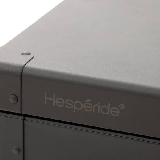 Hesperide - Coffre de rangement "Edenio" graphite S 130 x 60,4 x 78cm en aluminium 510 L - Hespéride - Image 9
