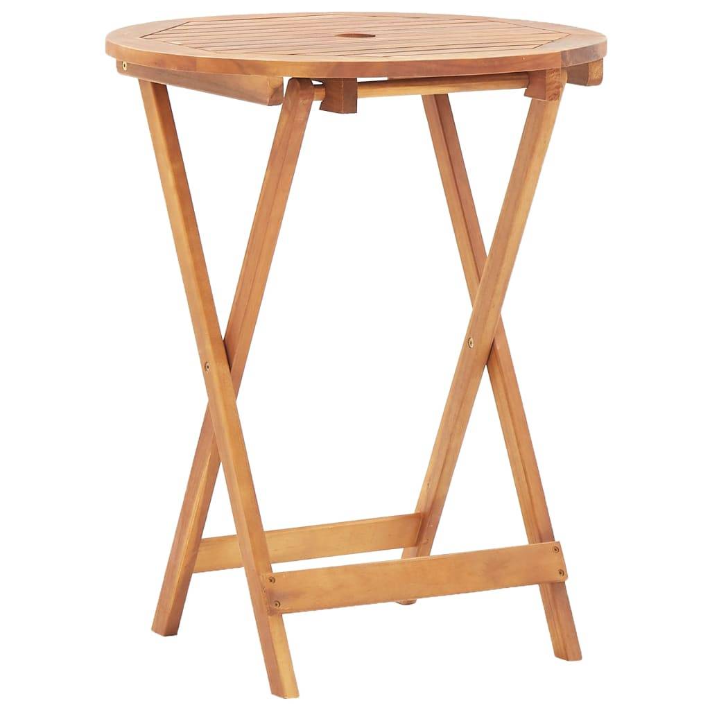 Maison Chic - Ensemble 3 pcs de bistro - Salon De Jardin - Mobilier extérieur bleu et blanc tissu et bois massif MI610 - Image 5
