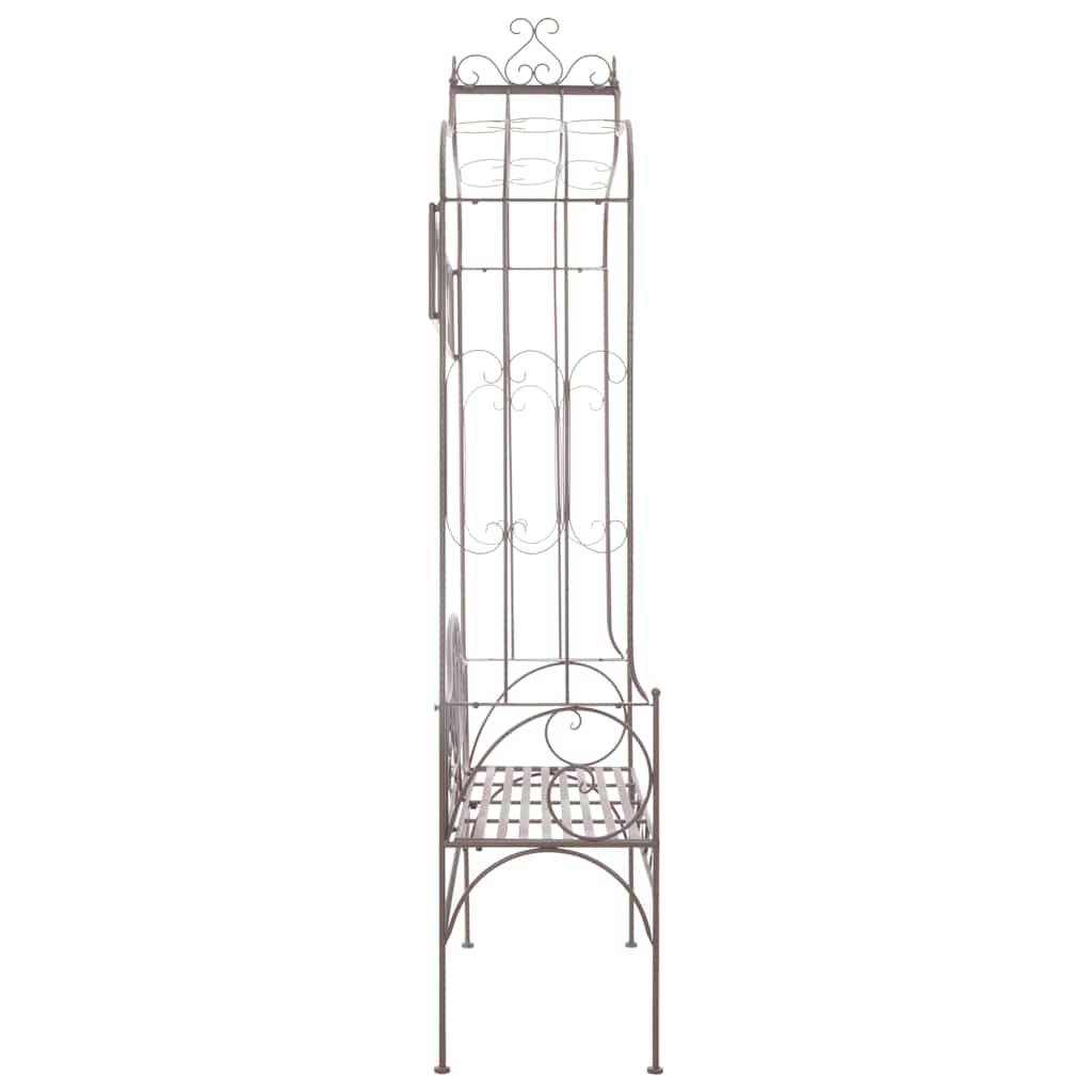 Vidaxl - Banc de jardin 122 cm Fer Marron antique vidaXL 45435 - Image 4