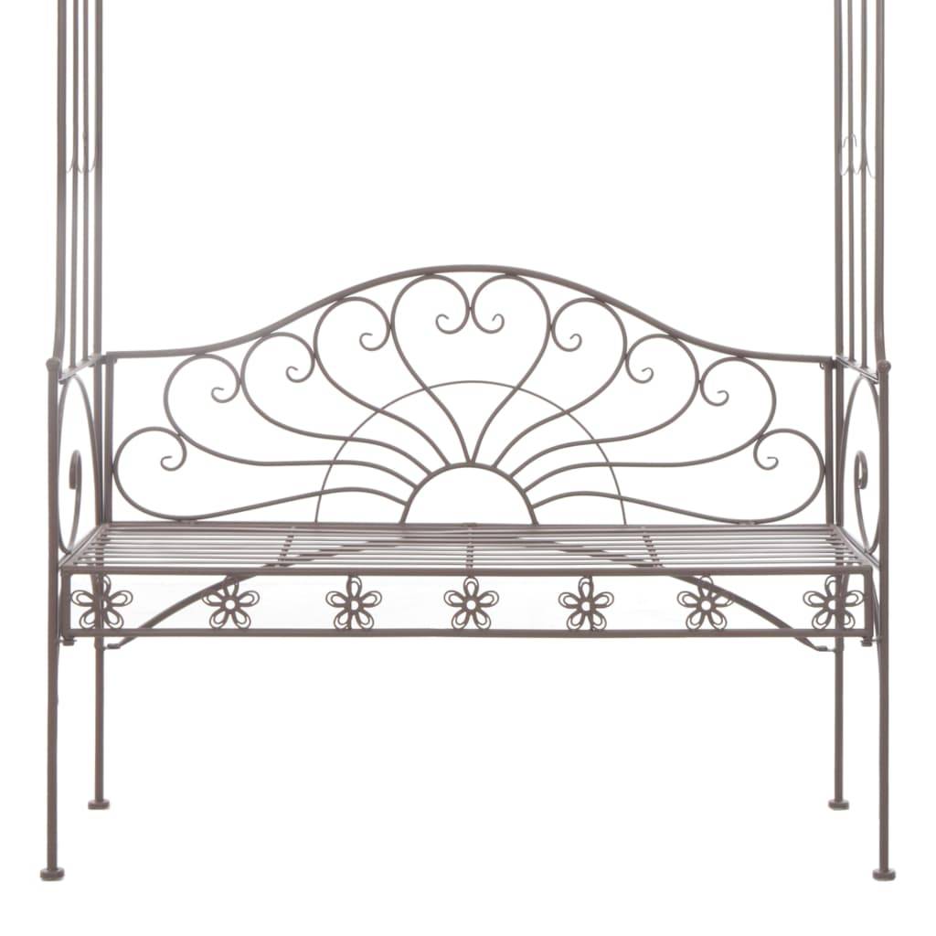 Vidaxl - Banc de jardin 122 cm Fer Marron antique vidaXL 45435 - Image 3