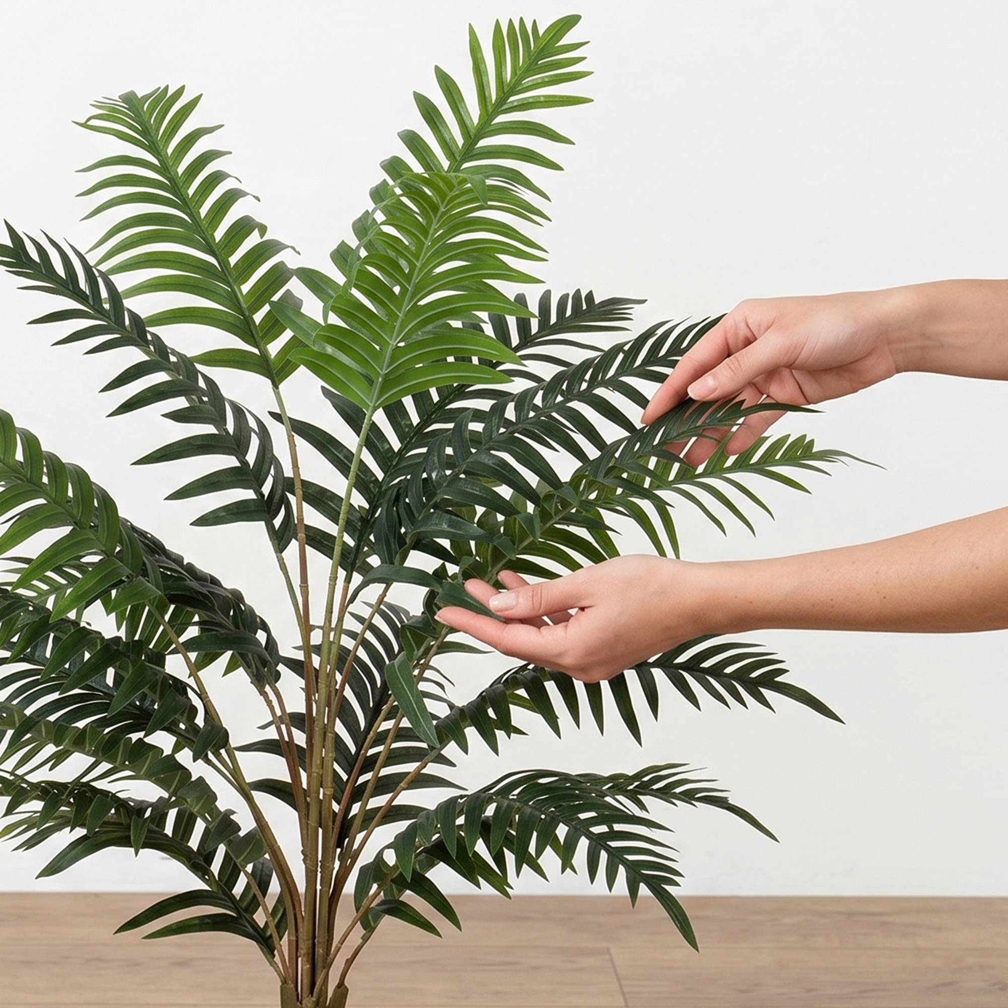 Plante artificielle intérieure 90 cm fougère arbre artificiel en pot avec branches flexibles, intérieure et extérieure - Image 9