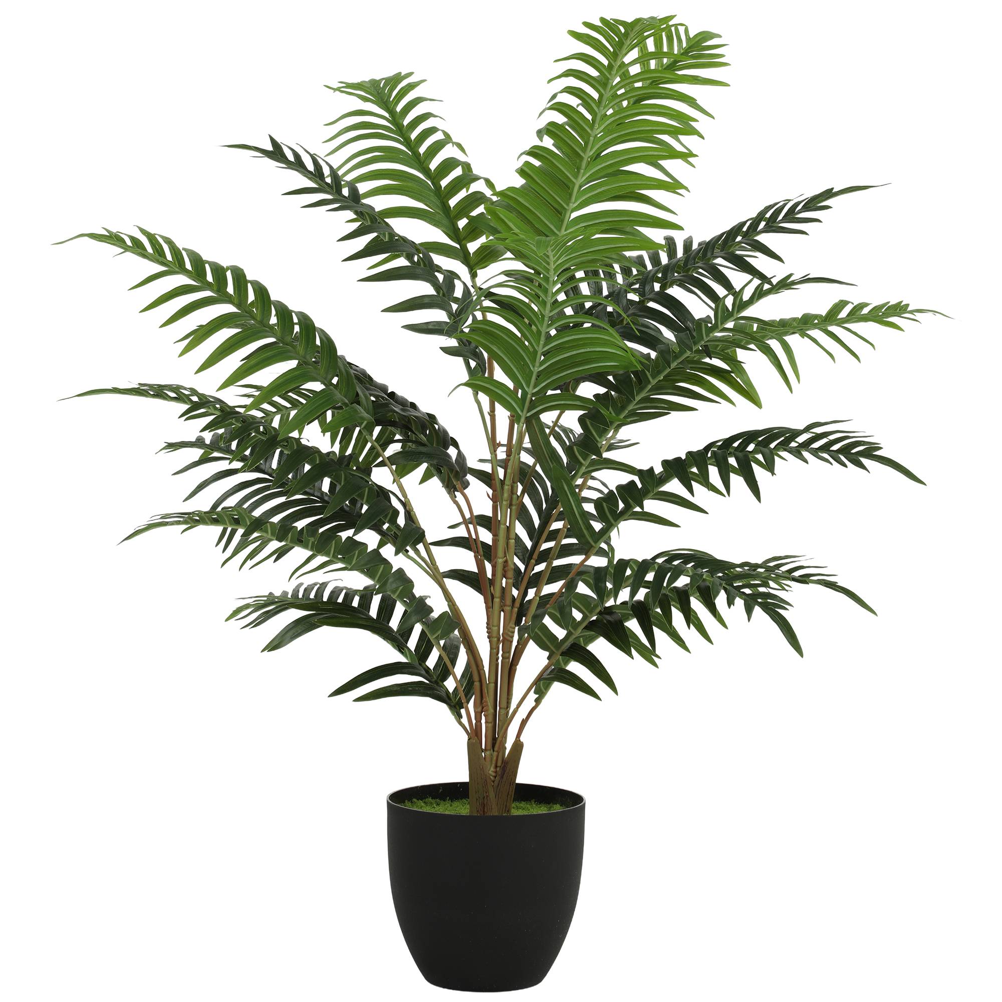 Plante artificielle intérieure 90 cm fougère arbre artificiel en pot avec branches flexibles, intérieure et extérieure - Image 1