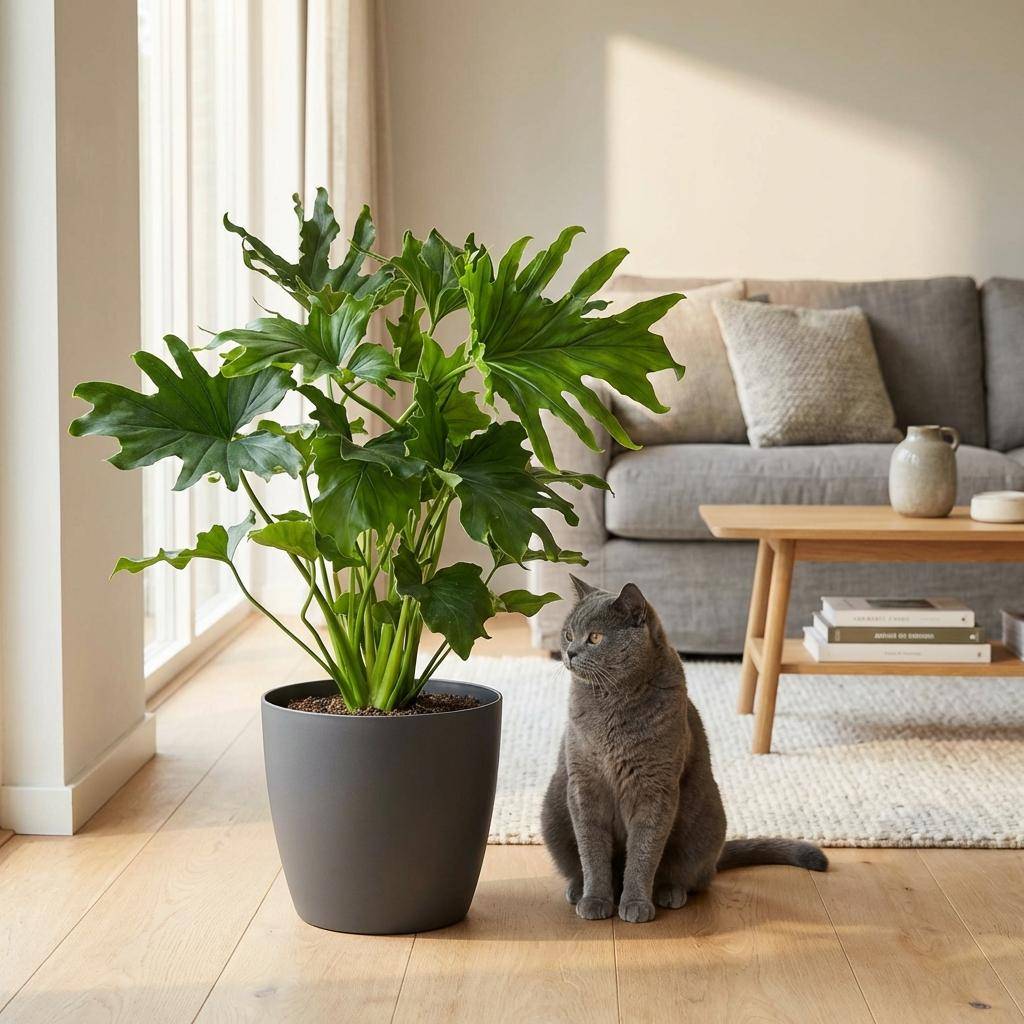 Philodendron - Philodendron Lickety split - Pot de 19cm - Hauteur 70cm - Gris - Plantes d'intérieur - Image 3