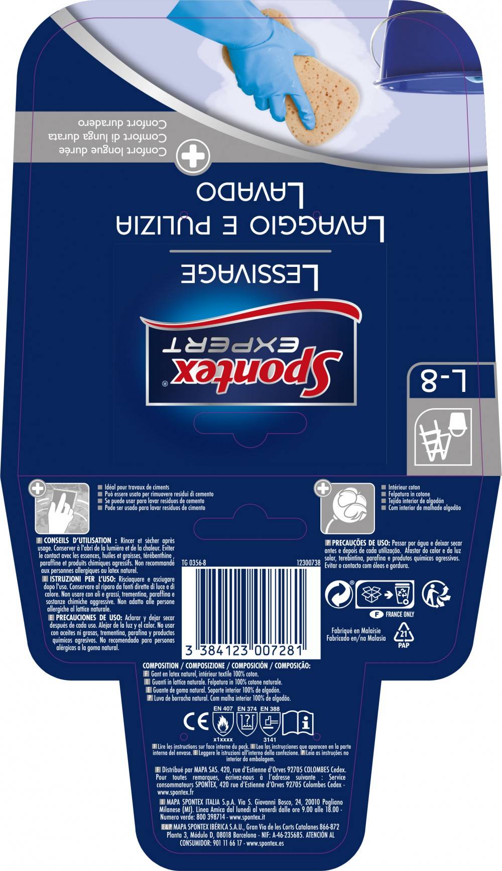 Spontex Expert - Gants lessivage SPONTEX EXPERT, taille L - Image 2