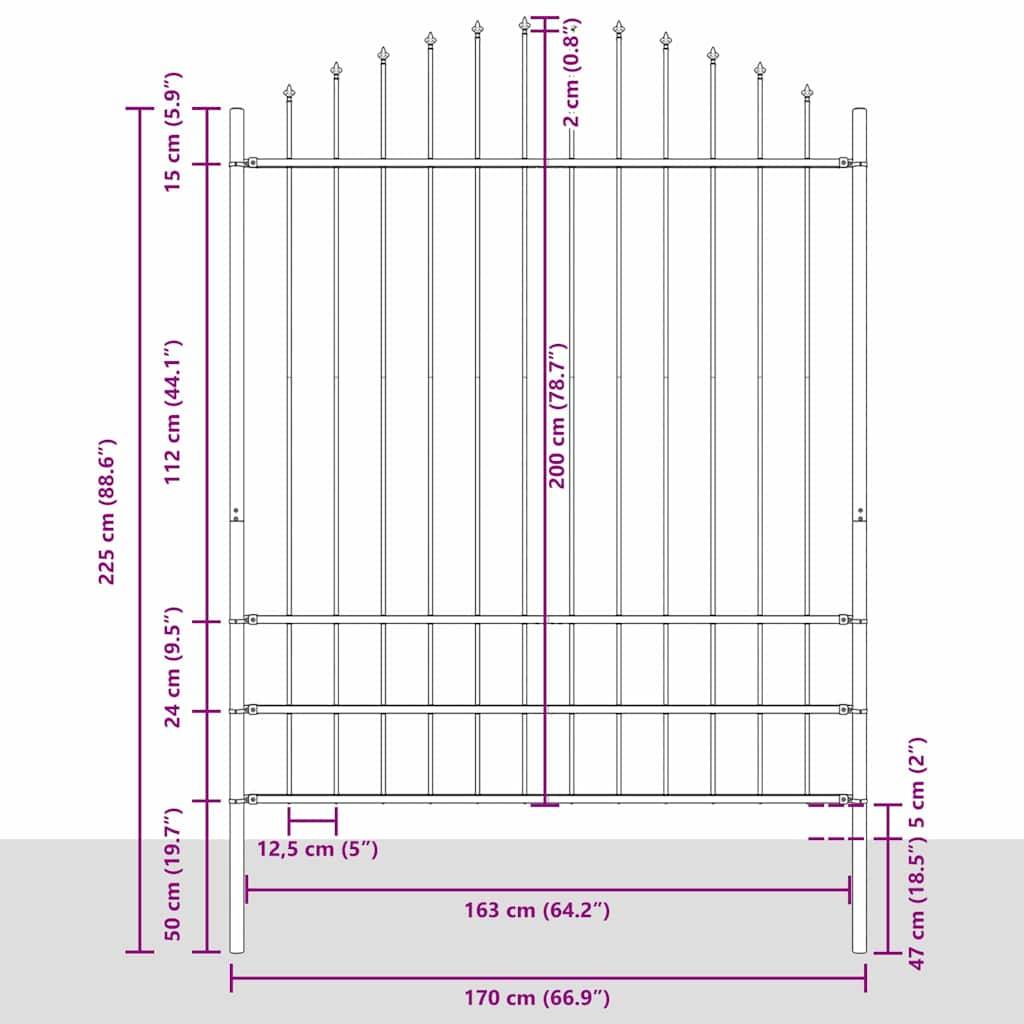 Maison Chic - Clôture de jardin - Panneau de clôture - Palissade Blanc 340 x 200 cm g493 - Image 7