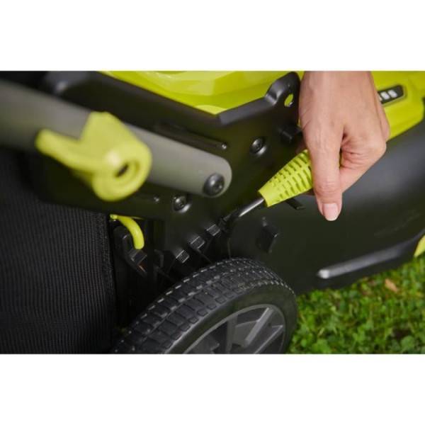Ryobi - RYOBI - Tondeuse poussée 18V Brushless - Ø coupe 40 cm - ramassage et mulching - 2 batteries 18V 4,0 Ah & chargeur - RY18LMX40 - Image 5