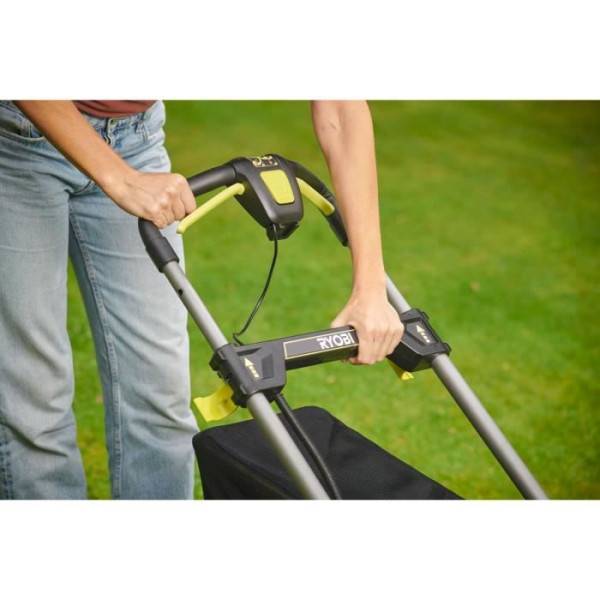 Ryobi - RYOBI - Tondeuse poussée 18V Brushless - Ø coupe 40 cm - ramassage et mulching - 2 batteries 18V 4,0 Ah & chargeur - RY18LMX40 - Image 3
