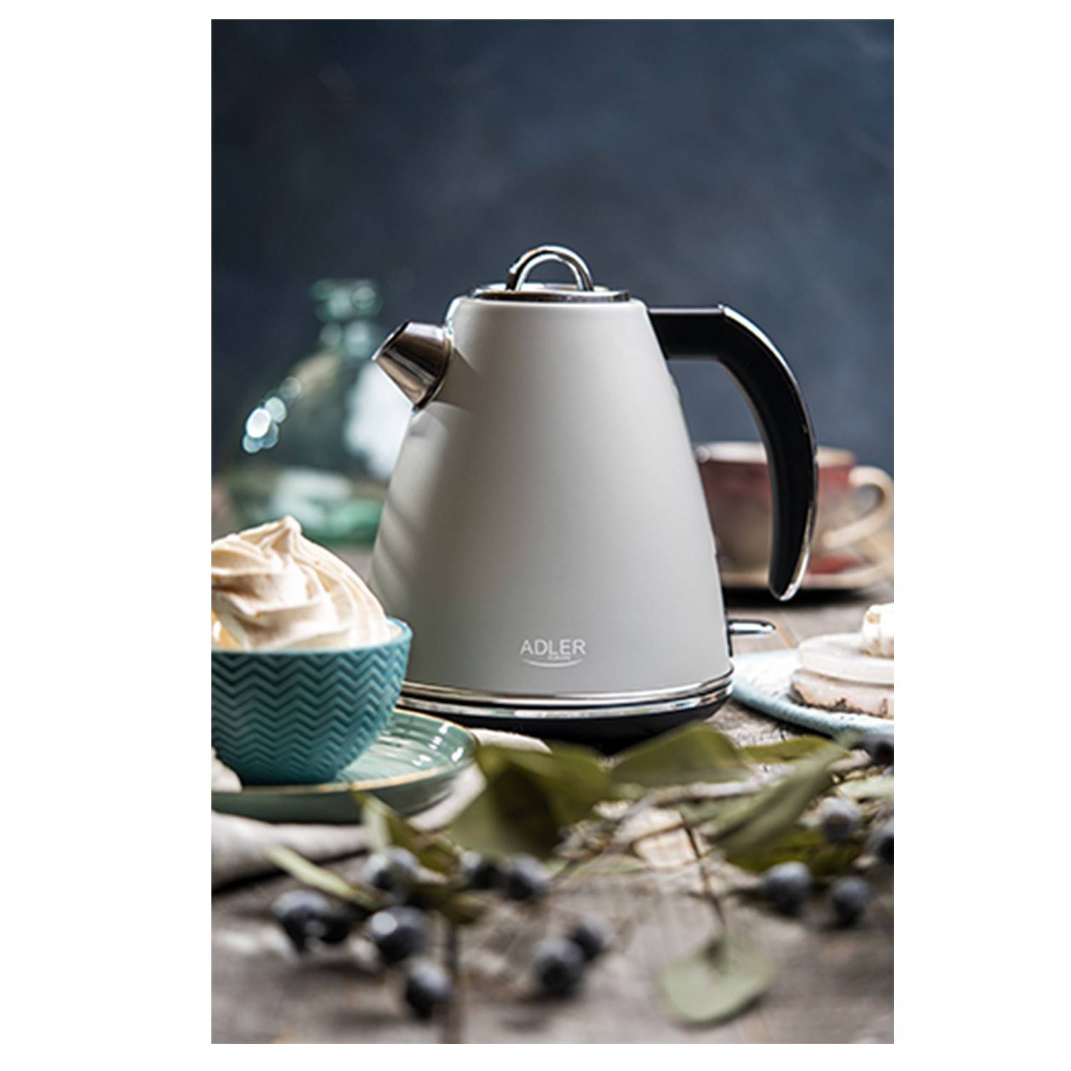 Adler AD 1343 Bouilloire en métal Grey, 1,5 L STRIX - Image 4