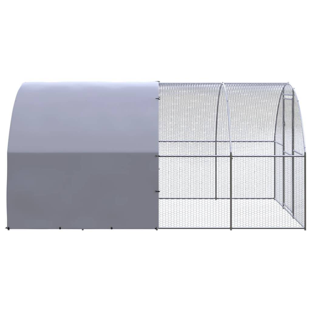 Vidaxl - Poulailler d'extérieur 3x4x2 m Acier galvanisé vidaXL 3095473 - Image 5