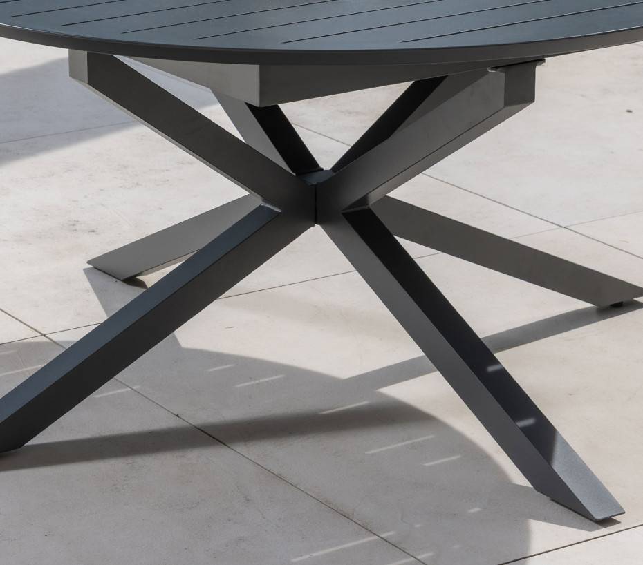 Ensemble table et chaises de jardin  8 places  vert  AIX - Image 5