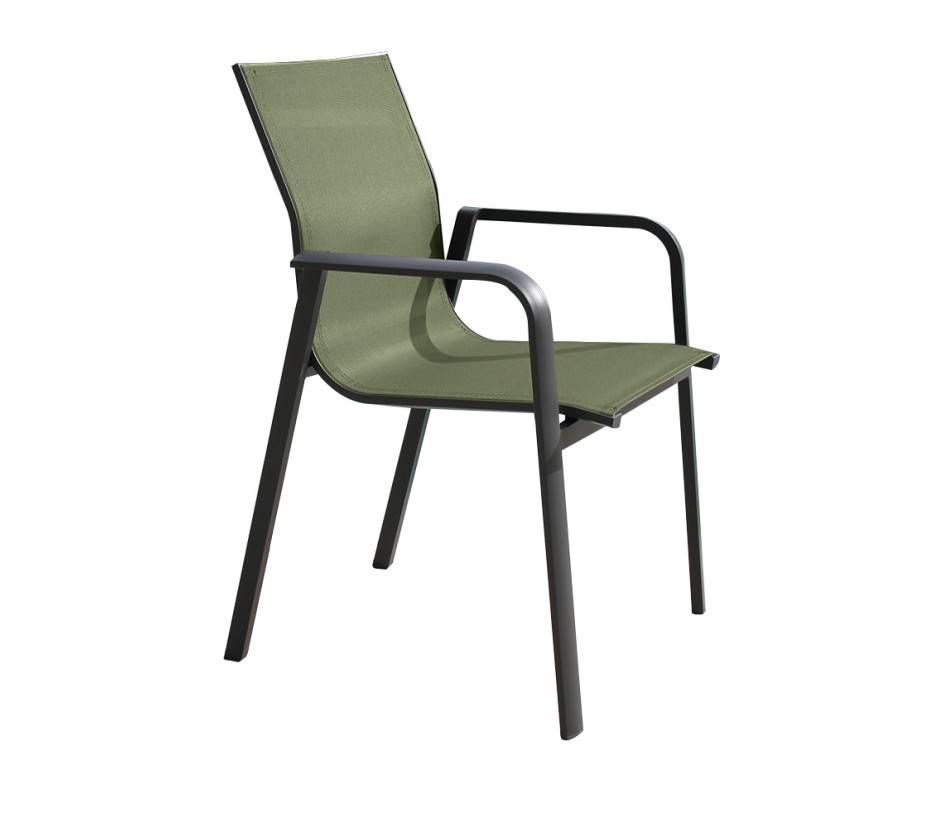 Ensemble table et chaises de jardin  8 places  vert  AIX - Image 7