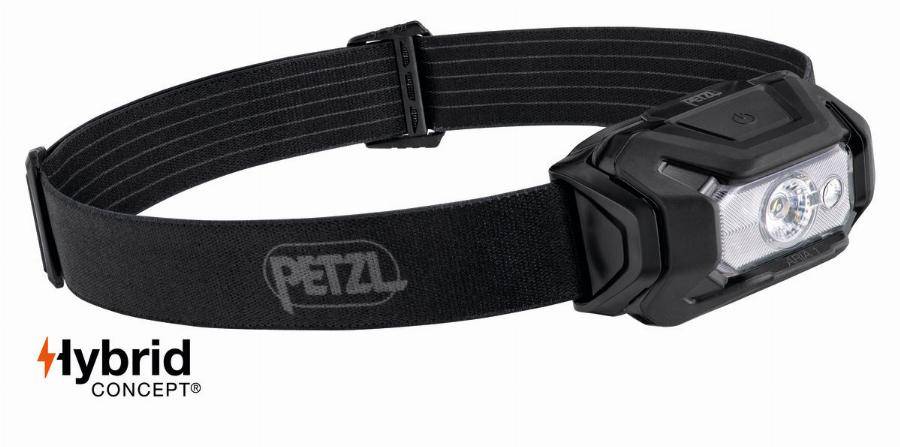Lampe frontale compacte PETZL Aria 1 Etanche - 350 lumens - Noir - Piles ou batterie - E069BA00 - Image 1