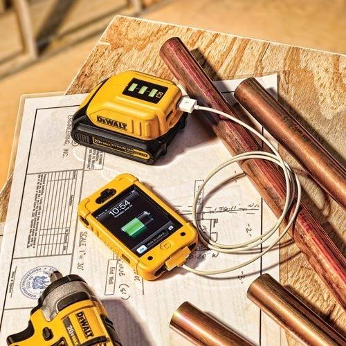 Dewalt - Adaptateur et chargeur DEWALT USB compatible batterie XR - DCB090 - Image 2