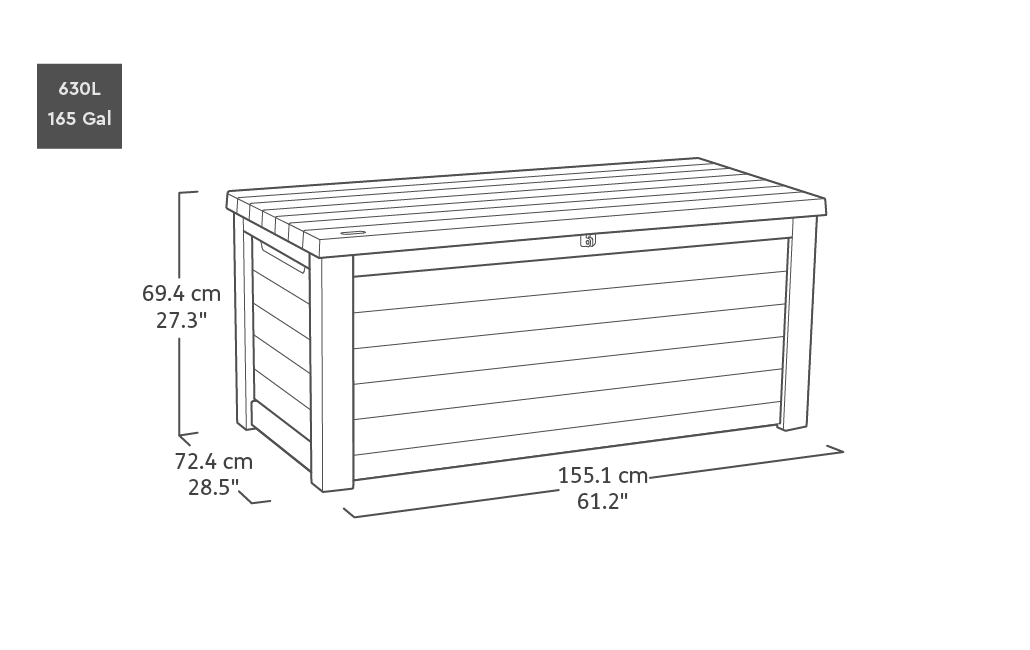 Keter - Coffre de rangement Northwood XL 630L - KETER - Image 4