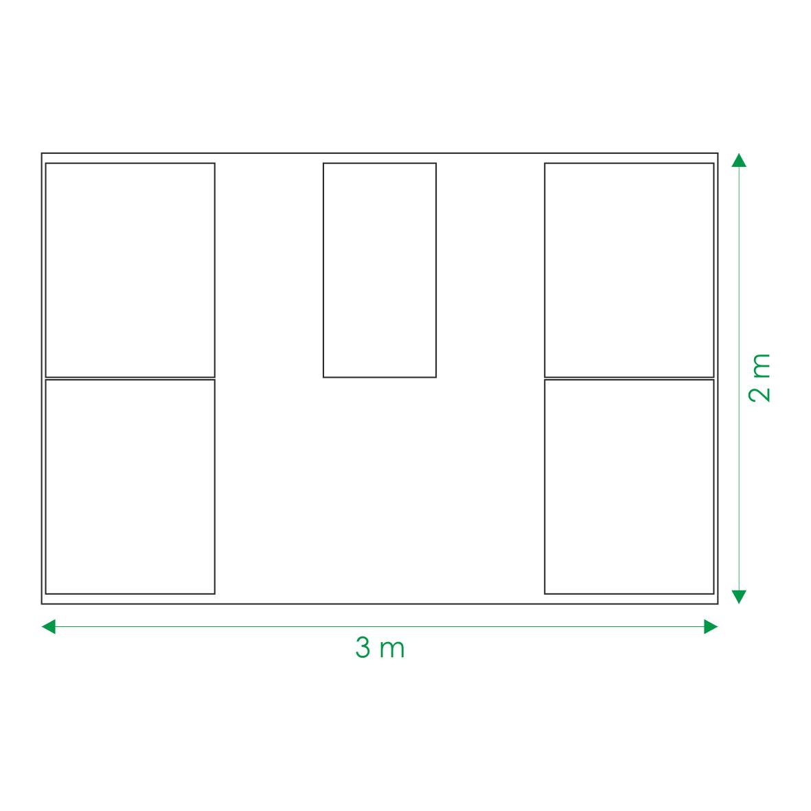Kit de jardinière surélevées pour une serre 3x2 m, acier galvanisé, Klasika Greenhouses - Image 6