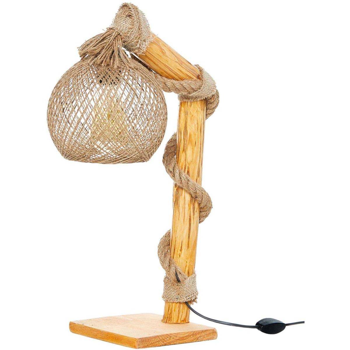 Hanah Home - Lampe de bureau en bois Canata - Image 1