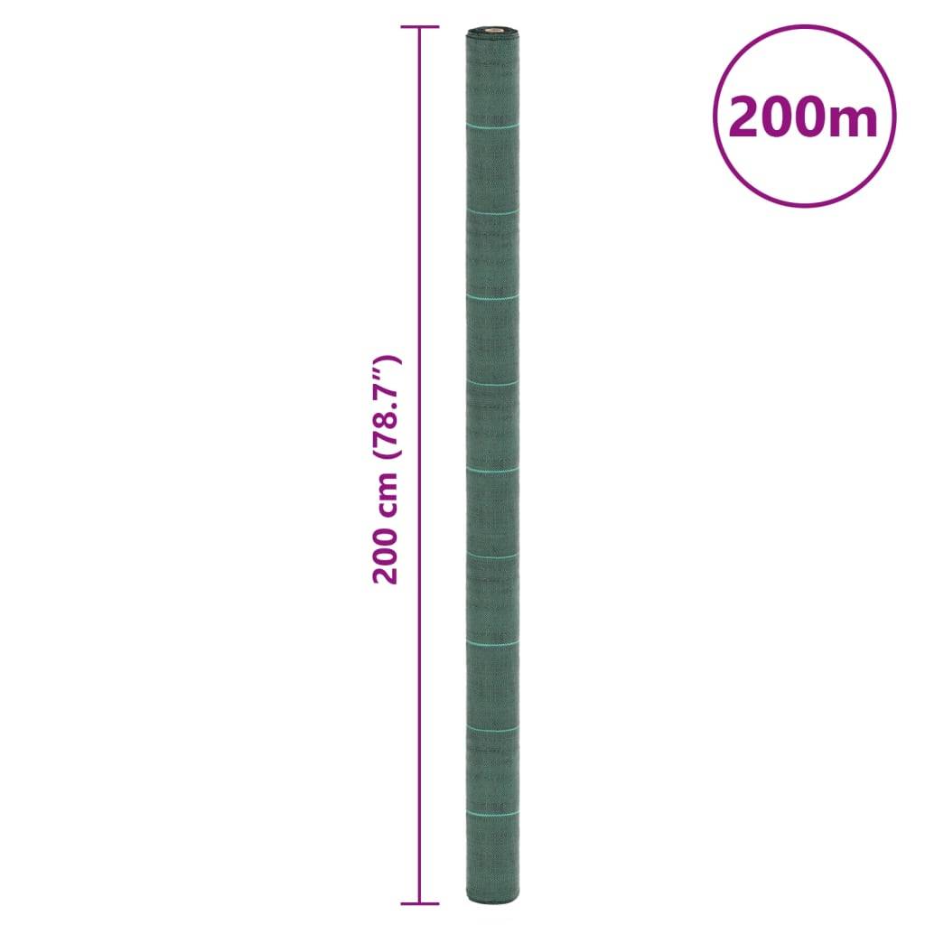 Vidaxl - Membrane anti-mauvaises herbes vert 2x200 m PP vidaXL 4005268 - Image 3