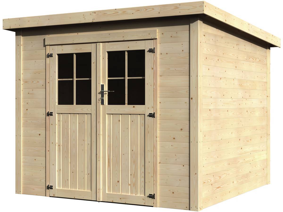Decor et Jardin - Abri Jardin Bois "talion" - 5.36 M² - 2.30 X 2.33 X 2.02 M - 19 Mm -decor Et Jardin