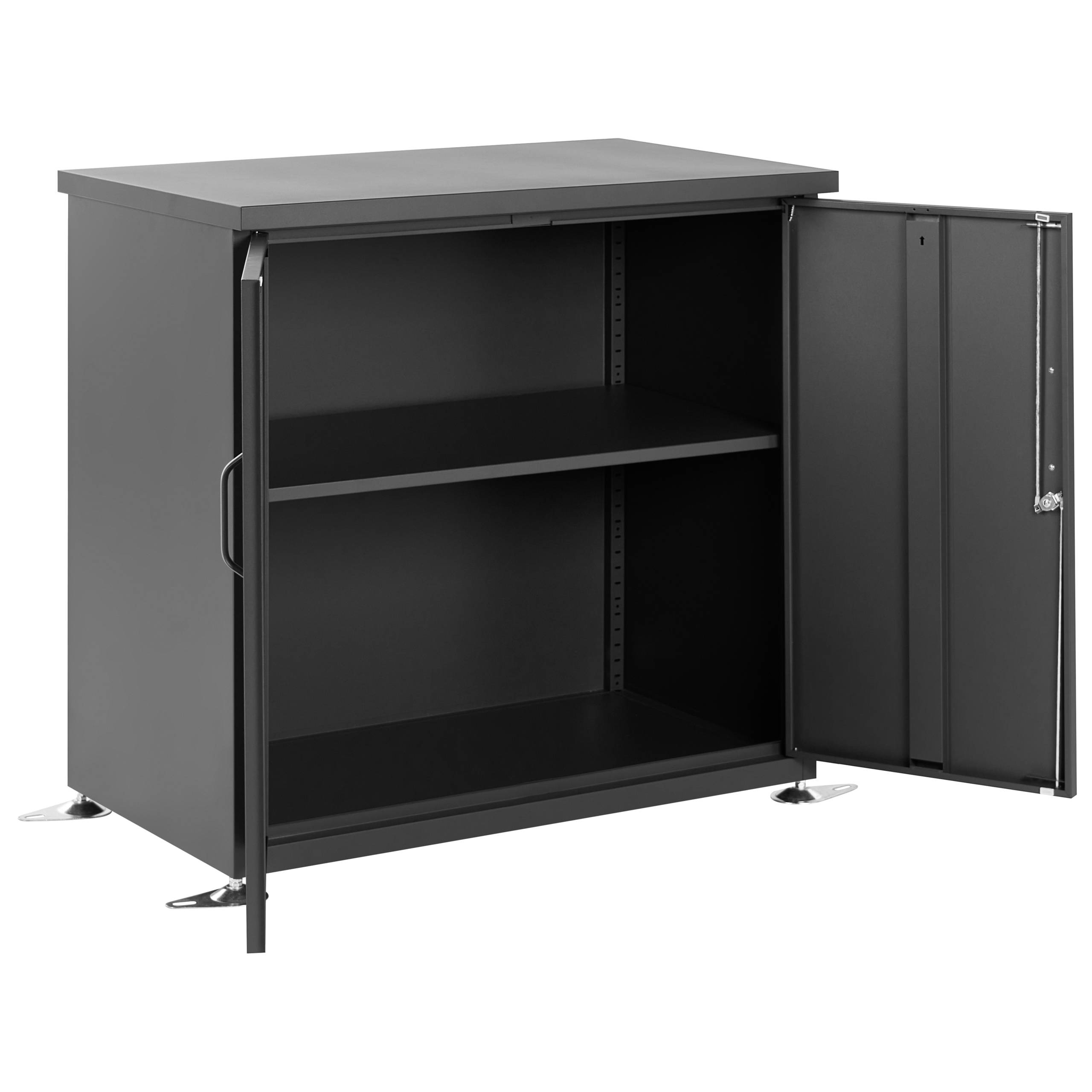 Beliani - Armoires de jardin Acier Gris graphite DORGALI - 93x53x88- Beliani - Image 4