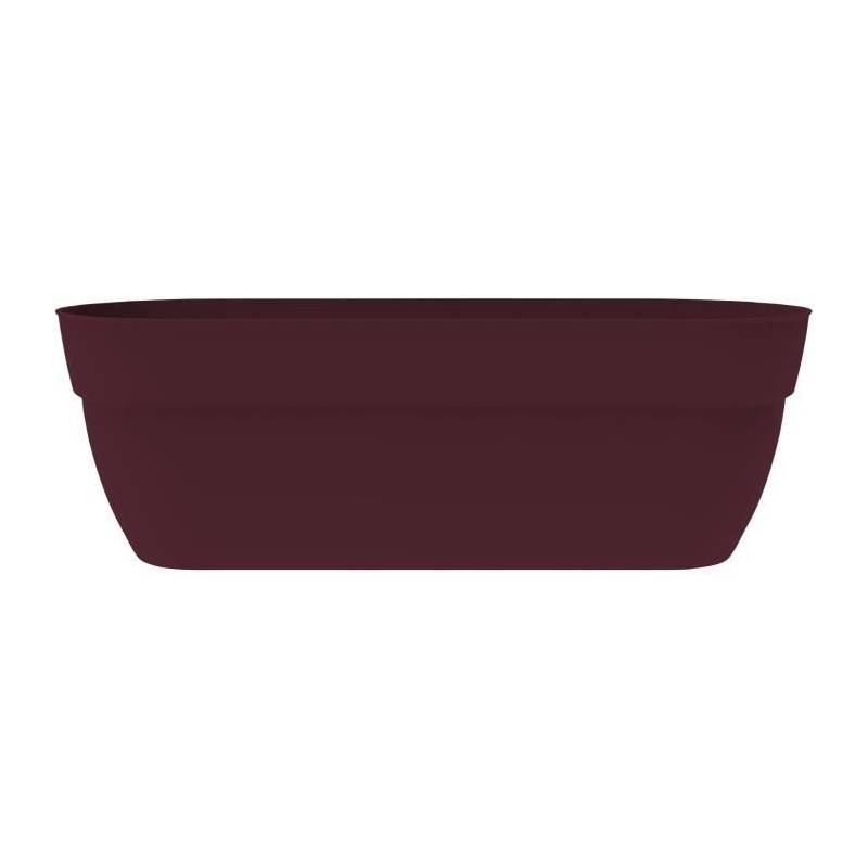 Eda - Eda Jardiniere Basse Osaka 38 L - Avec Barre Métallique De Renfort - 77,3 X 30,7 X H.25,9 Cm - Rouge Bourgogne - Image 1