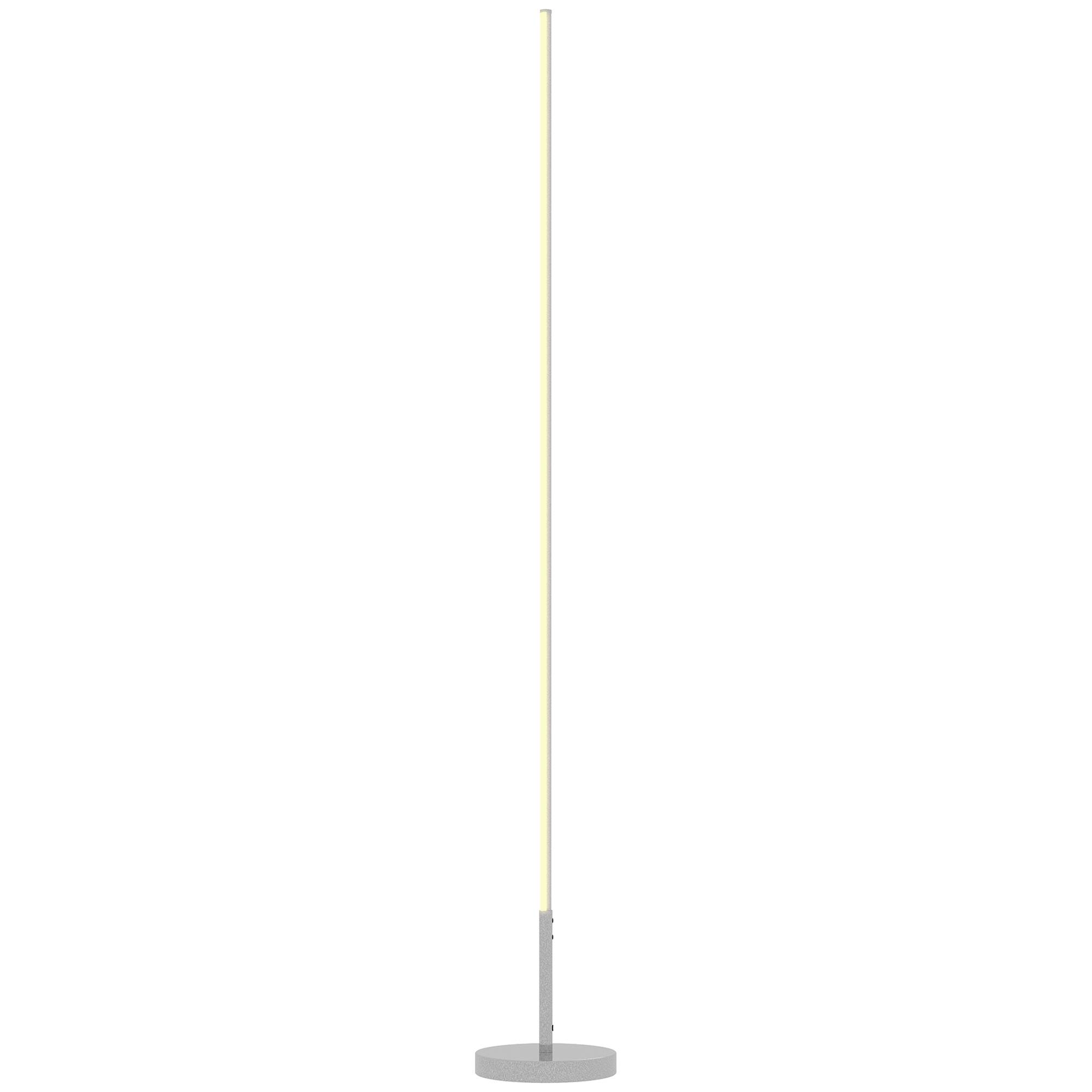 Lampadaire gris argenté salon teinte lumineuse ajustable avec télécommande magnétique - Image 2