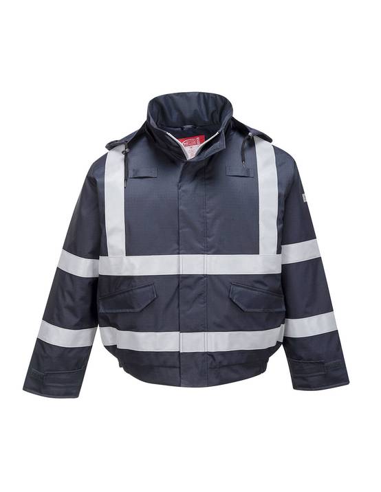 Blouson Chaud Bizflame Pluie Fr Multi Protection Couleur : Marine Taille 5xl - Portwest