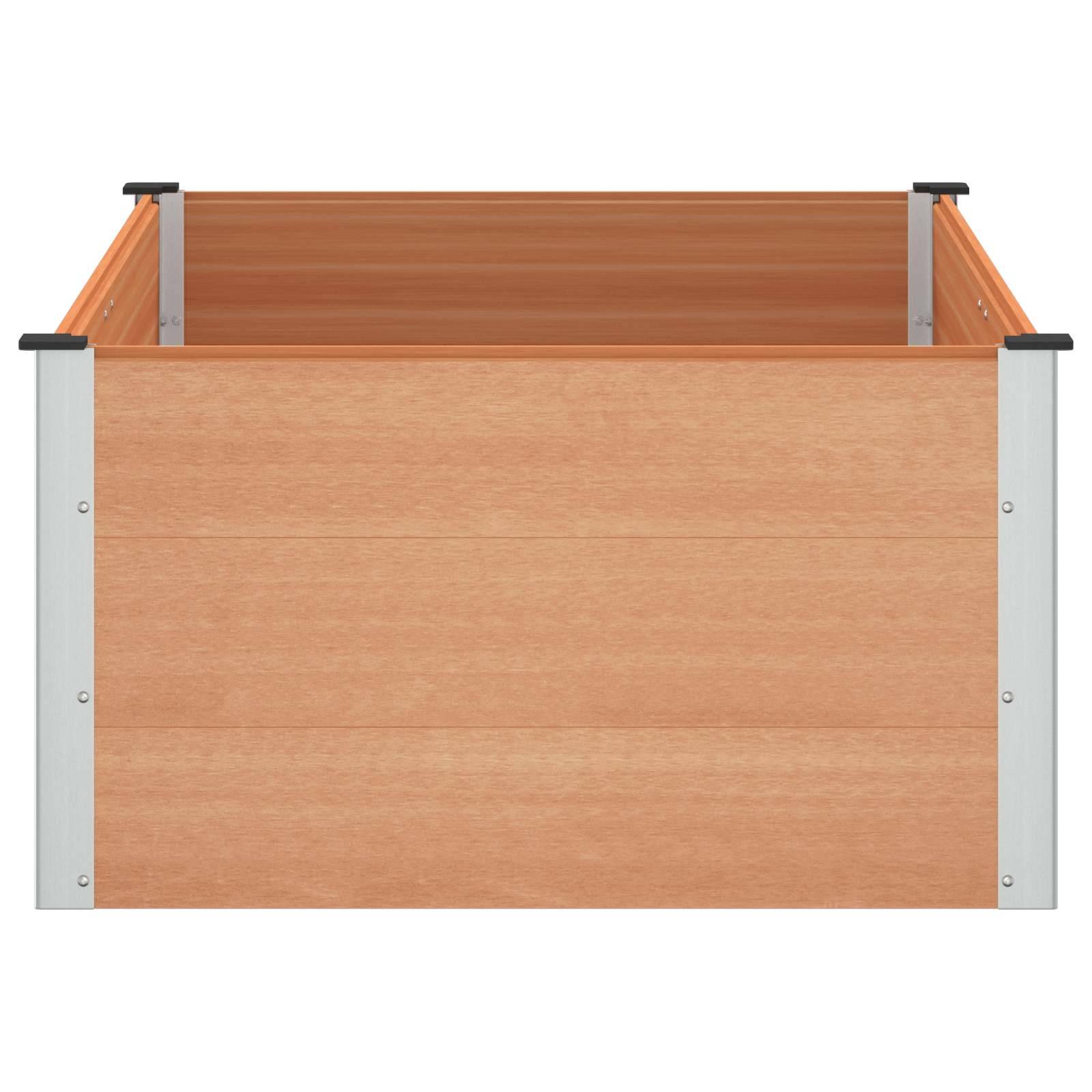 Prolenta Premium - Jardinière aluminium marron 150 x 100 x 54 cm - Prolenta premium p3108.4 - Image 4