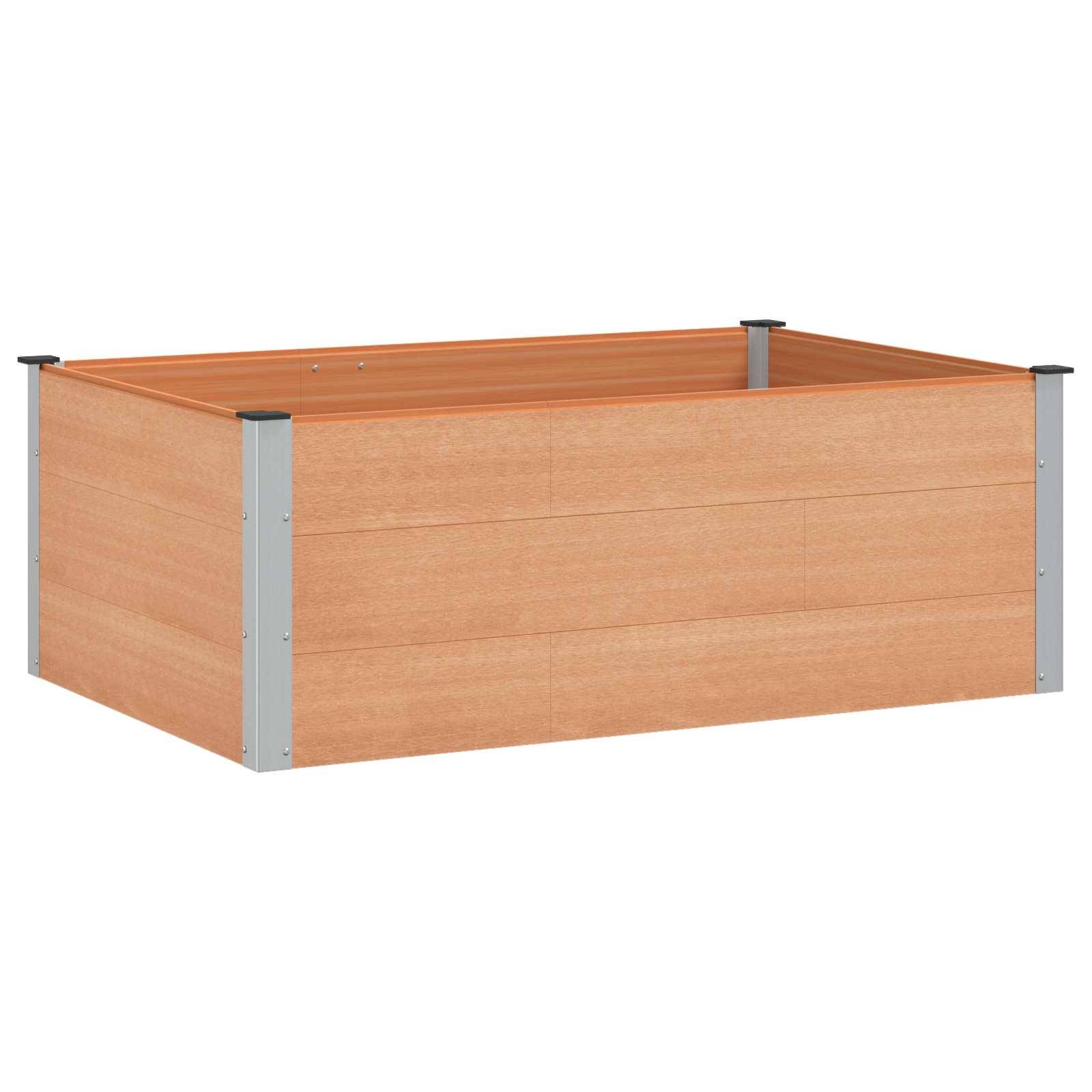 Prolenta Premium - Jardinière aluminium marron  150 x 100 x 54 cm  - Prolenta premium p3108.4 - Image 2