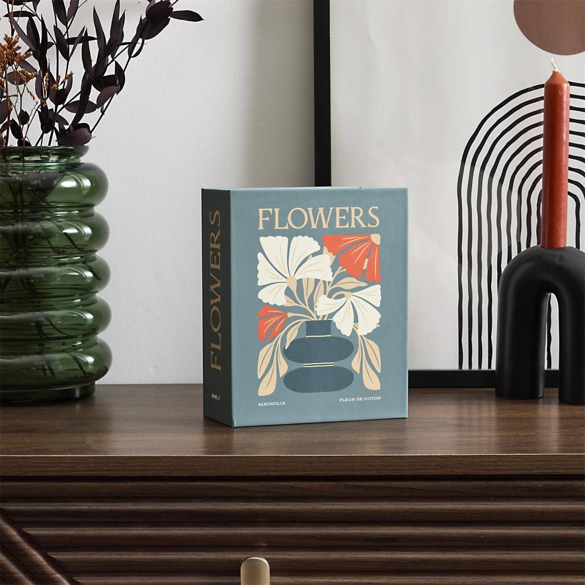 The Home Deco Factory - Coffret Senteur Parfumée " Flower" 18cm Magnolia - Image 4