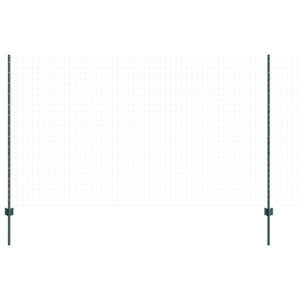 Poteau de clôture acier vert 140 cm x 8,5 cm x 1,8 cm, Poids :6.02kg - PANGIVO - Image 3