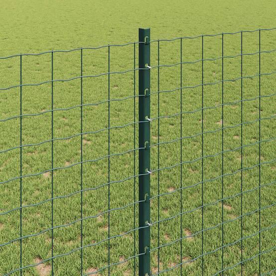 Poteau de clôture acier vert 140 cm x 8,5 cm x 1,8 cm, Poids :6.02kg - PANGIVO - Image 4