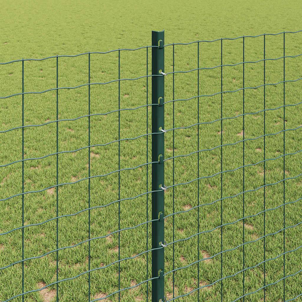 Poteau de clôture acier vert 140 cm x 8,5 cm x 1,8 cm, Poids :6.02kg - PANGIVO - Image 4