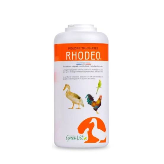 RHODEO POUDRE ANTIPARASITAIRE Poule - GREENVET 500 g