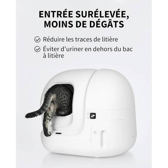PURAMAX 2 Robot litière automatique pour chat + Entrée surélevée amovible Petkit - Image 7