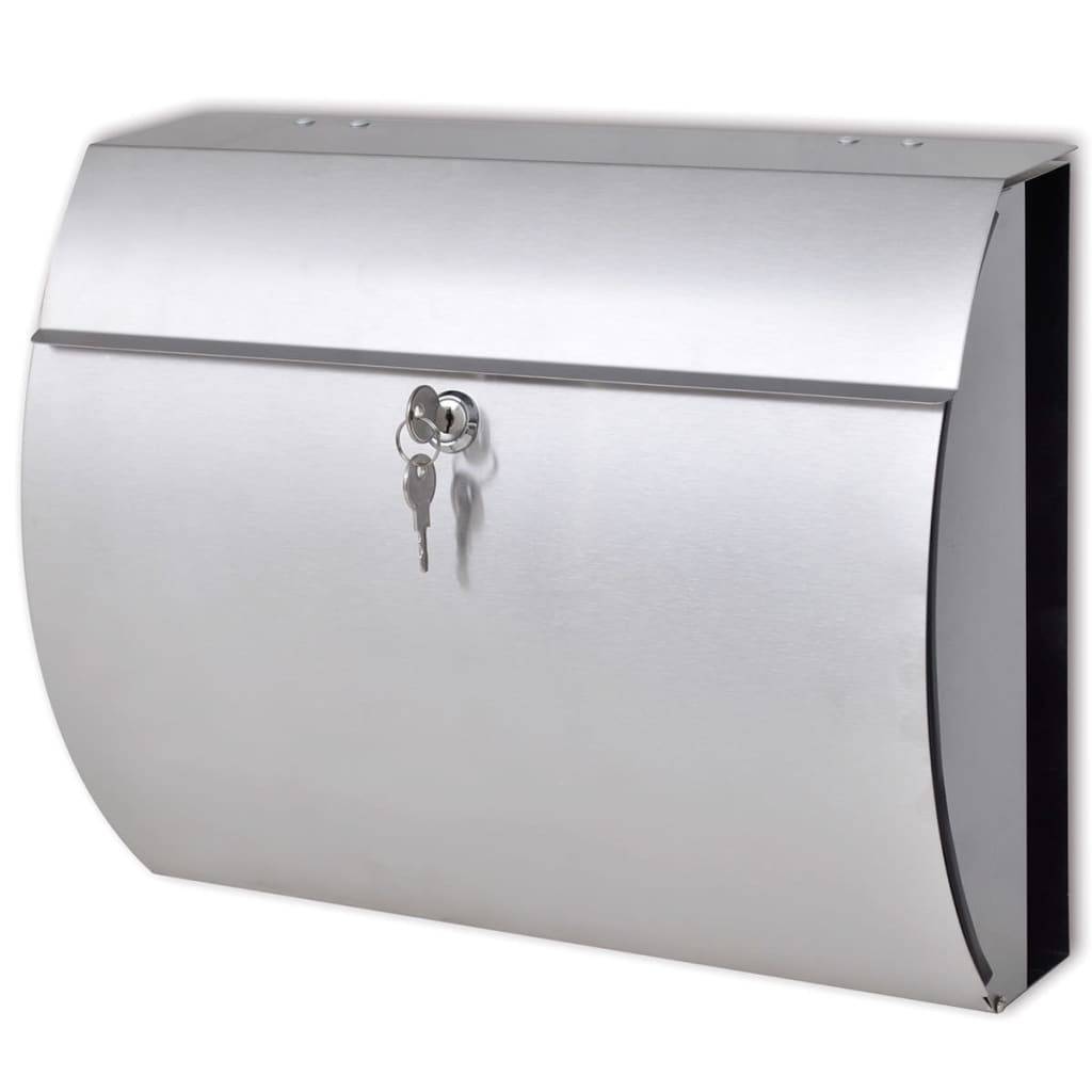 Boîte aux lettres Argent 38 X 13 cm - Prolenta Premium - Image 1