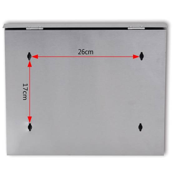 Boîte aux lettres Argent 38 X 13 cm - Prolenta Premium - Image 6