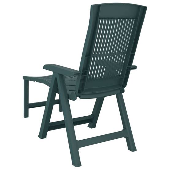 Maison Chic - Chaise longue | Transat | Bain de soleil vert plastique - Image 5