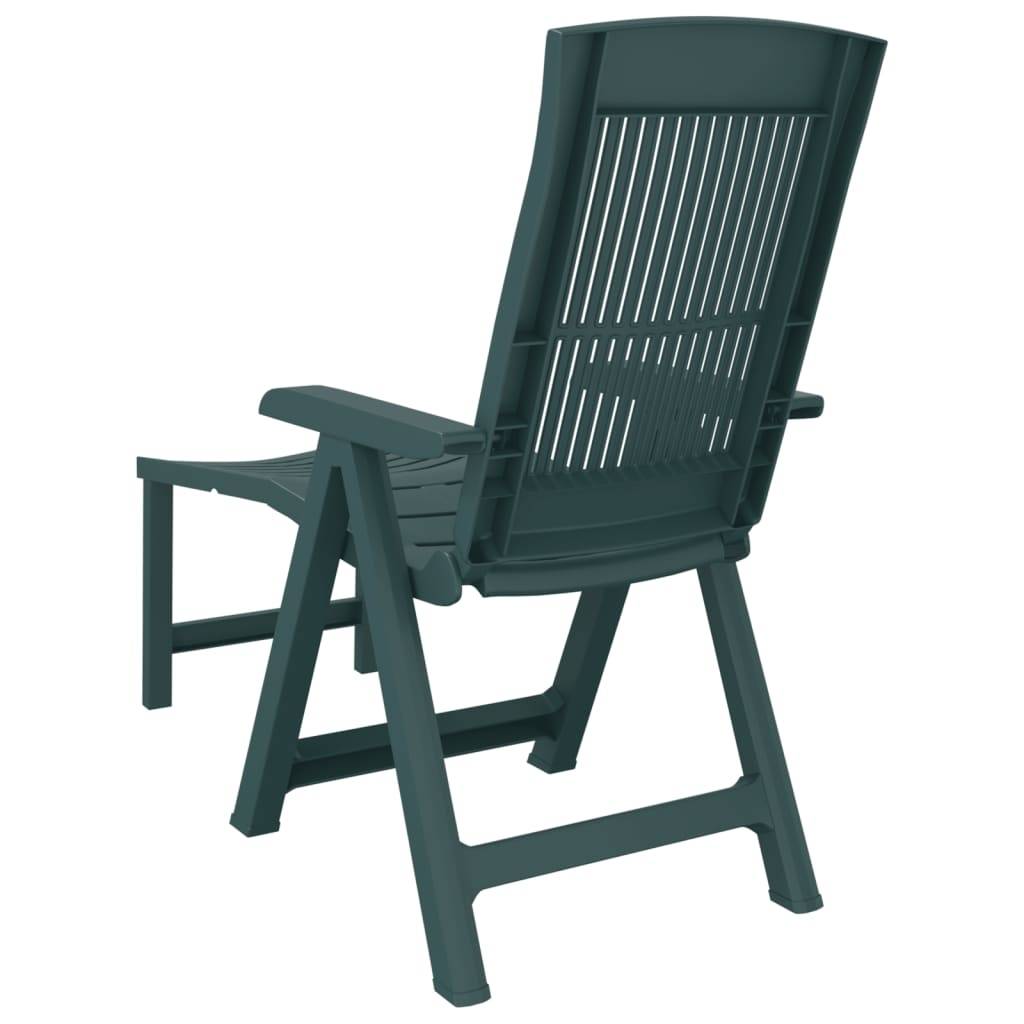 Maison Chic - Chaise longue | Transat | Bain de soleil vert plastique - Image 5