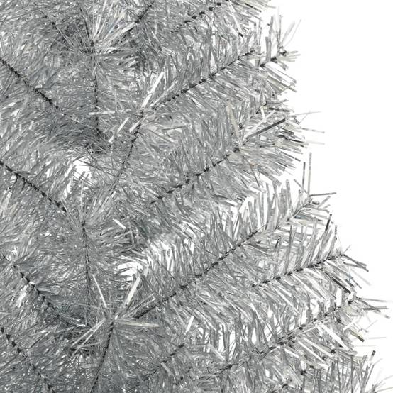 Vidaxl - Demi sapin de Noël artificiel avec support argenté 150 cm PET vidaXL 344696 - Image 5